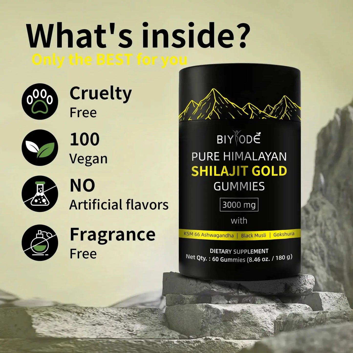 Shilajit Gummies Pure Himalayan Shilajit Soft Candy Help With Muscle Recovery Reduce Fatigue Boost Energy